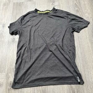 RBX TShirt Men's M Performance Xtrain Gray Quick Drying Solid Short Sleeve Shirt